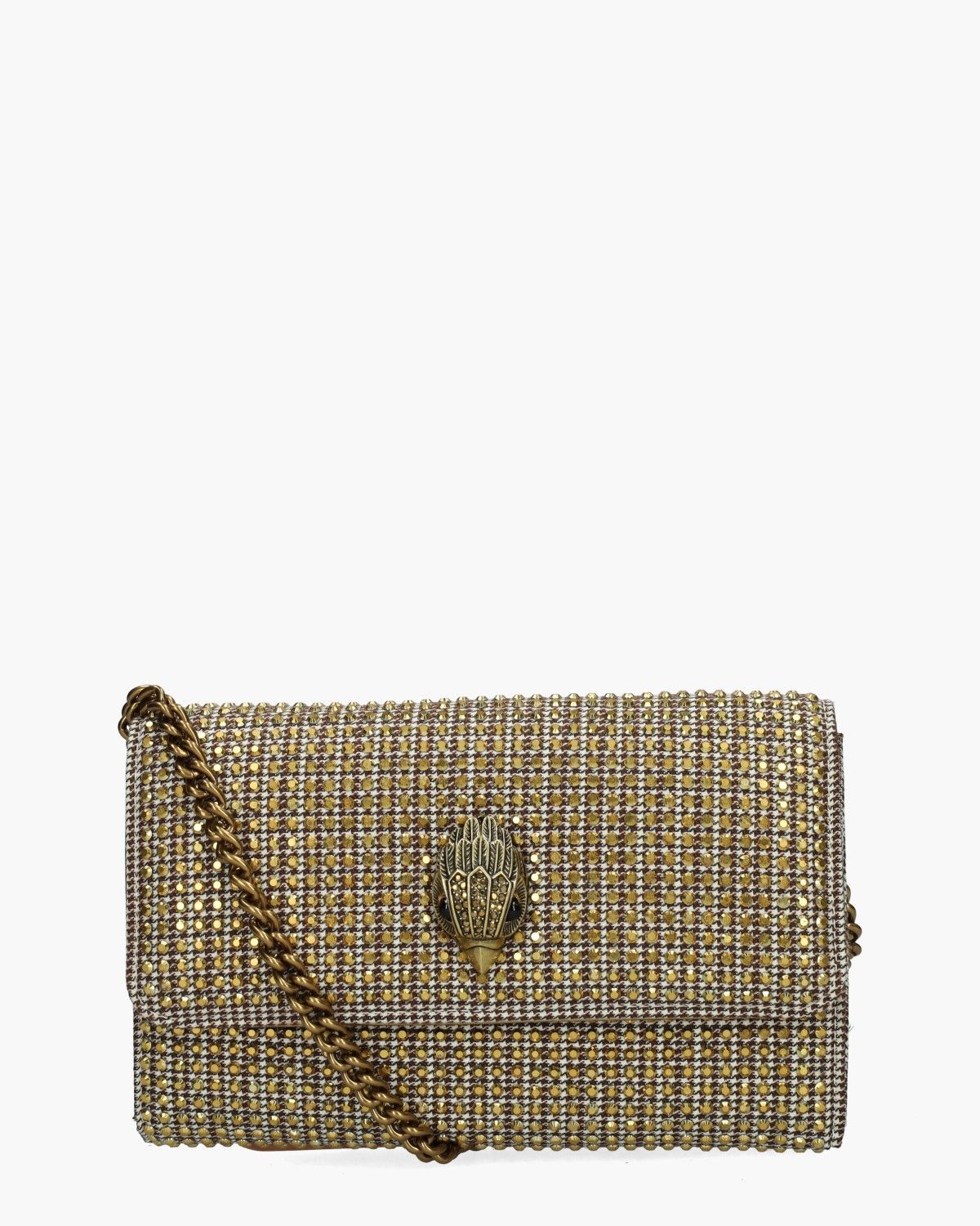 Kurt Geiger Kensington Chain Wallet Beige/Bruin Portemonnee/