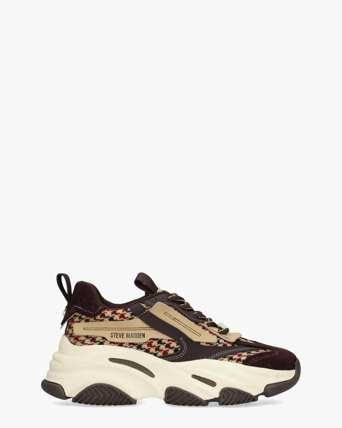 Steve Madden Possession-E Plaid Donkerbruin/Multicolor