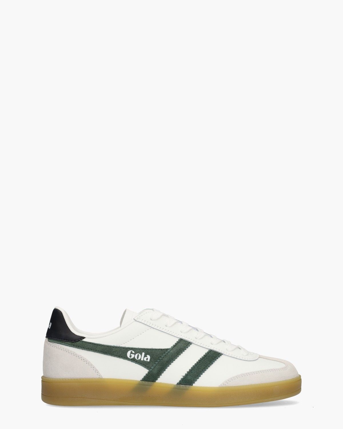 Gola Viper Leather Wit/Donkergroen