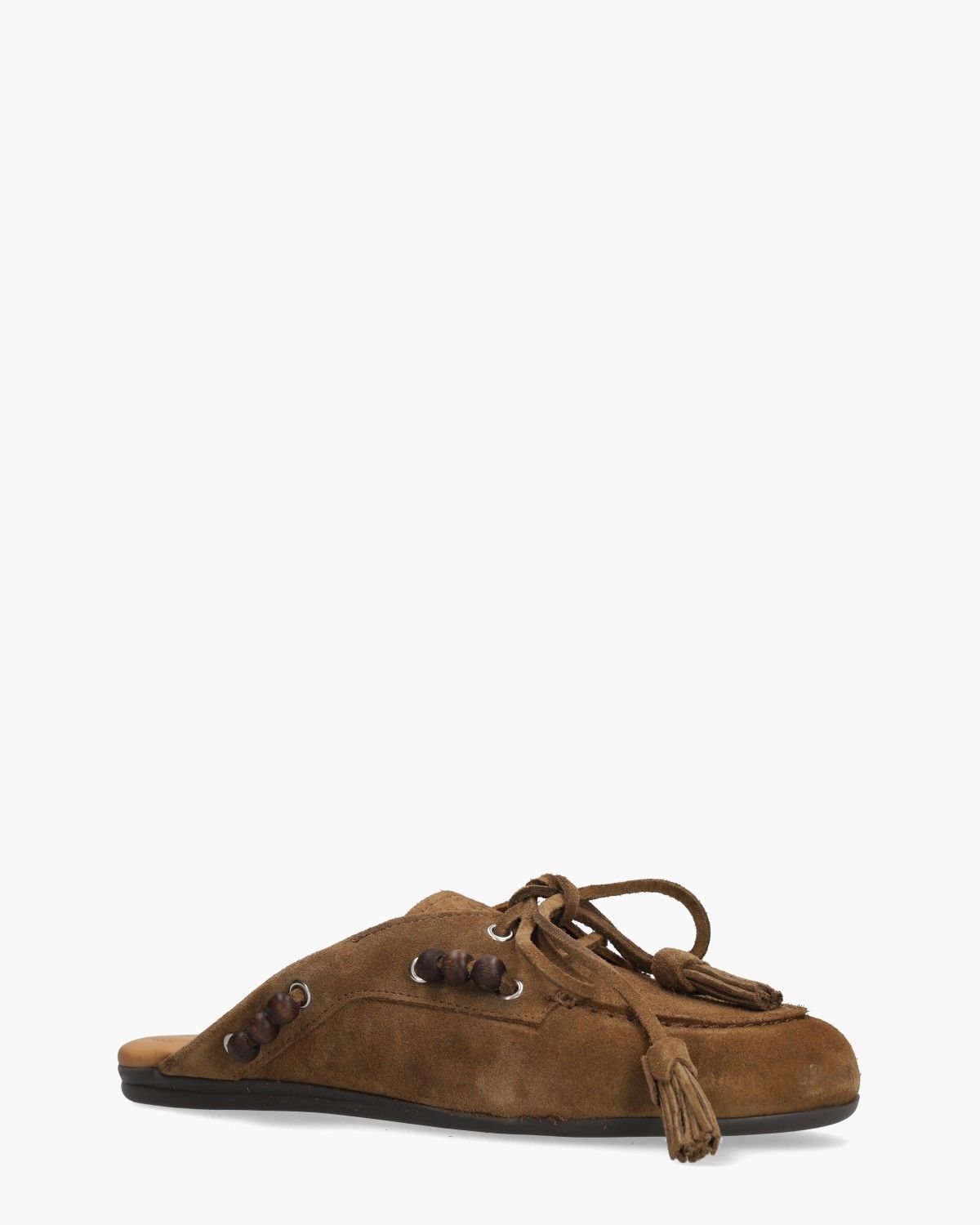 Boat Loafer Mule Beads Bruin Damesslippers