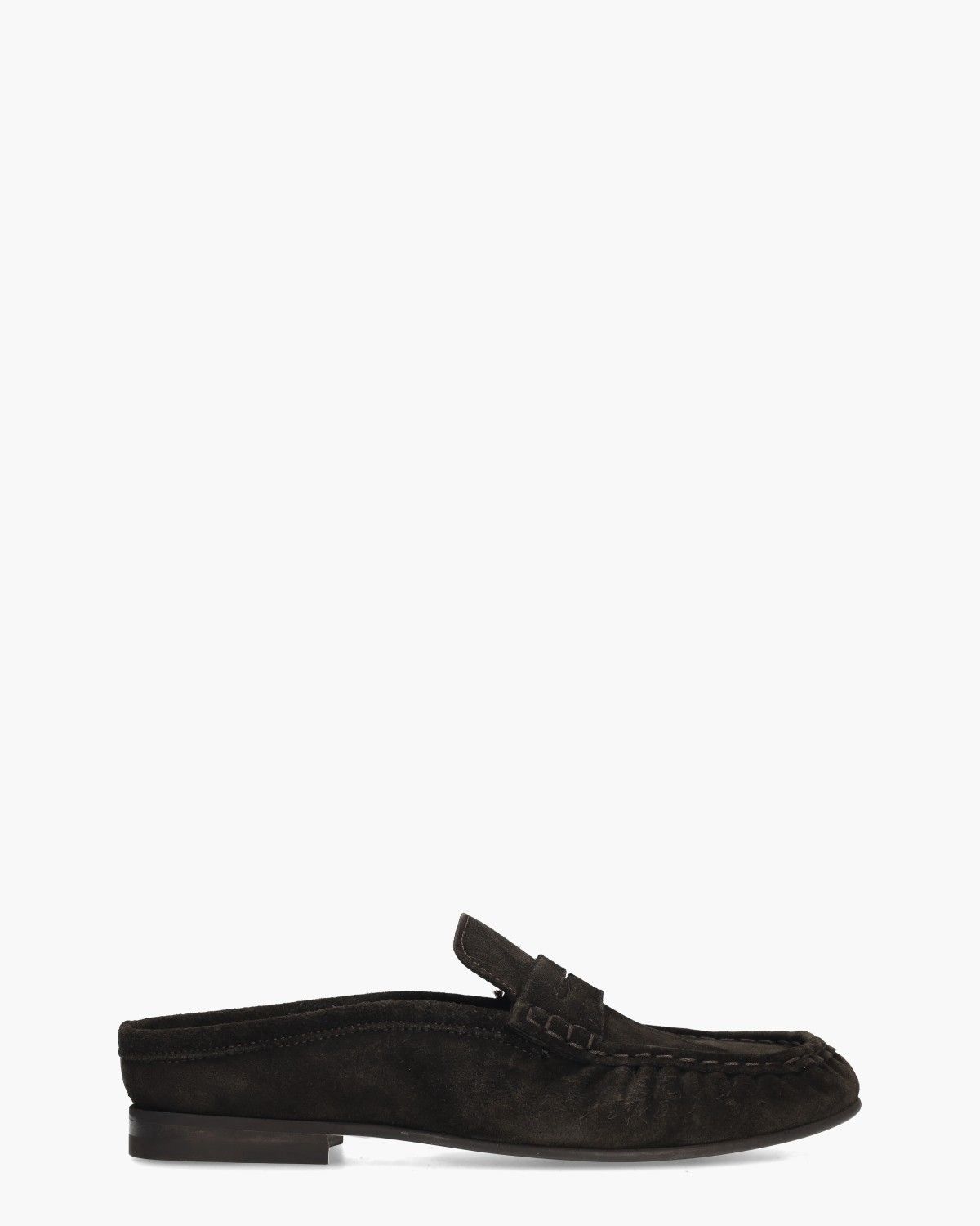 Posa Penny  Wrinkle Mule Donkerbruin