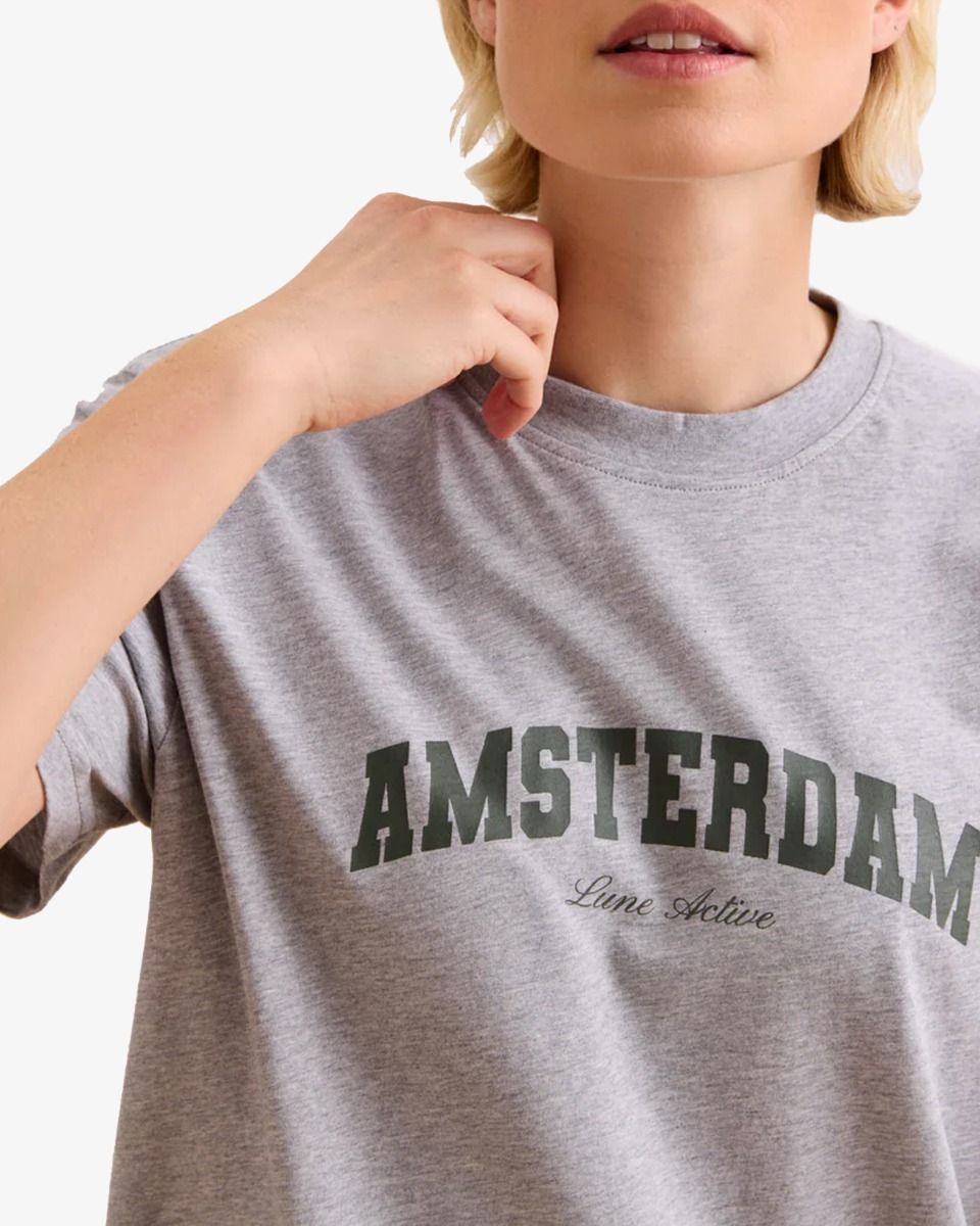 Lune Active Lune Demi Amsterdam Tee Grijs T-Shirt
