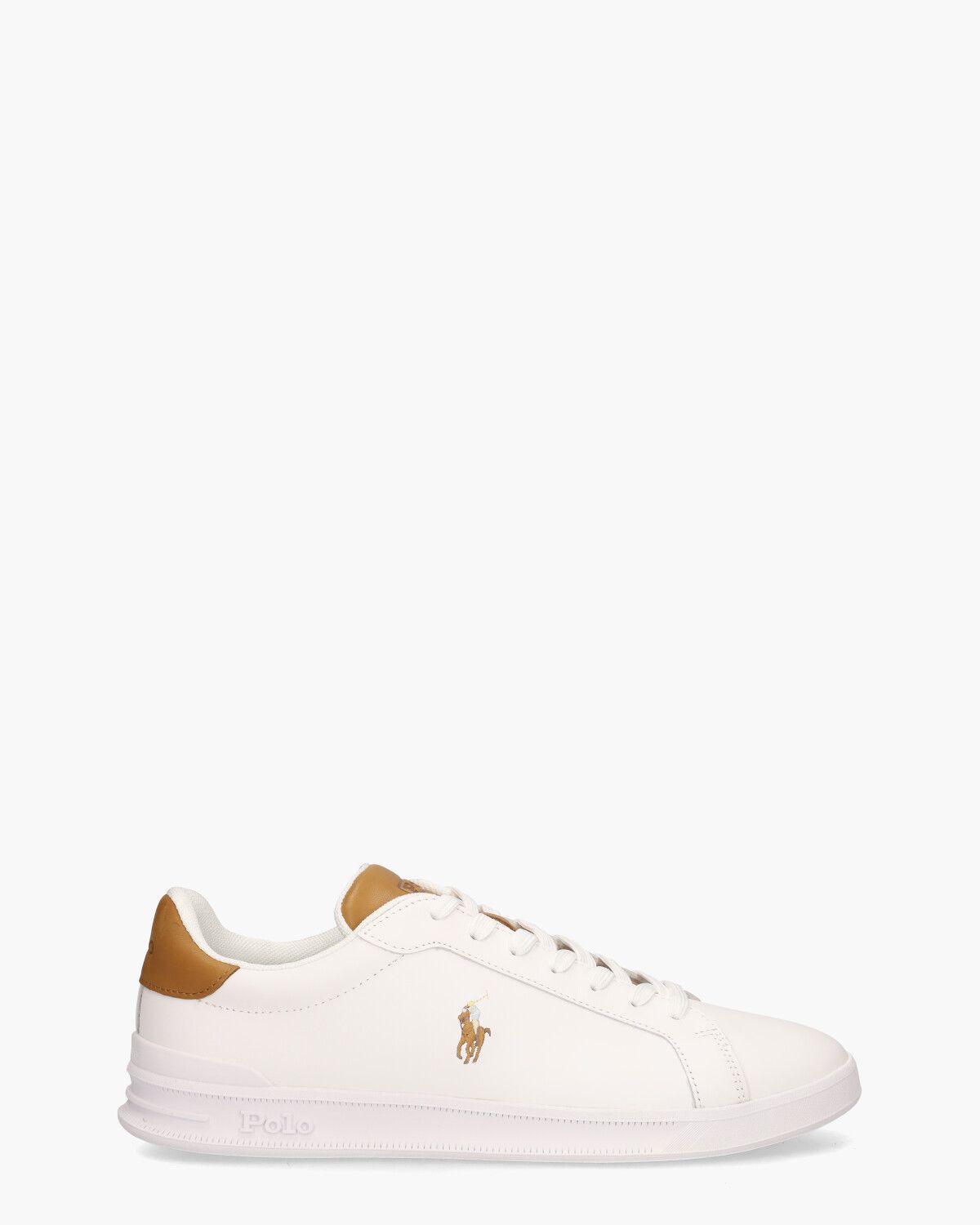 Polo Ralph Lauren Heritage Court Wit/Cognac